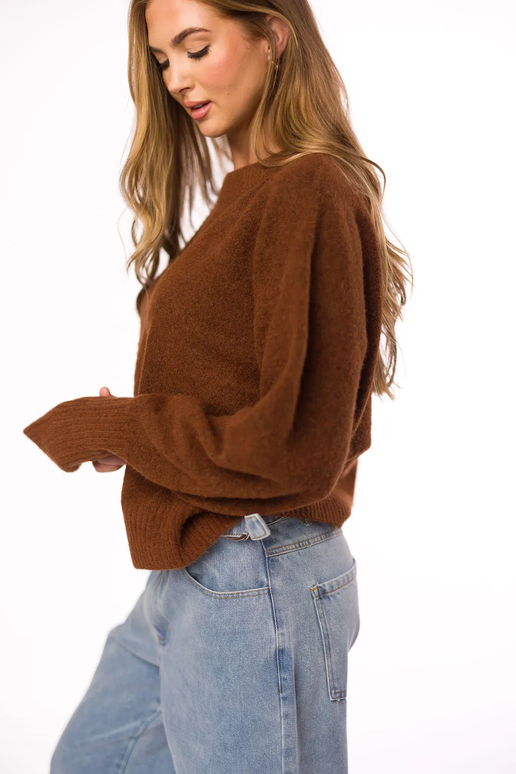 Julien Sweater in Mocha sold by Worth Collective product image thumbnail 3