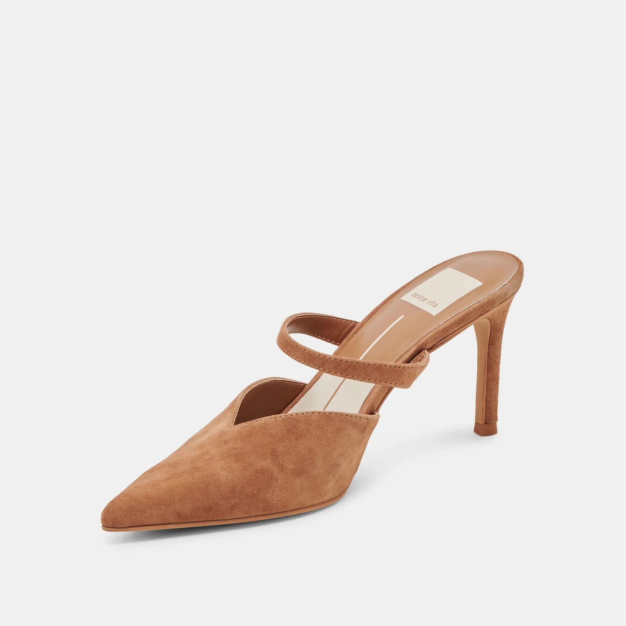 Kanika Heels in Pecan Suede sold by Worth Collective product image thumbnail 4