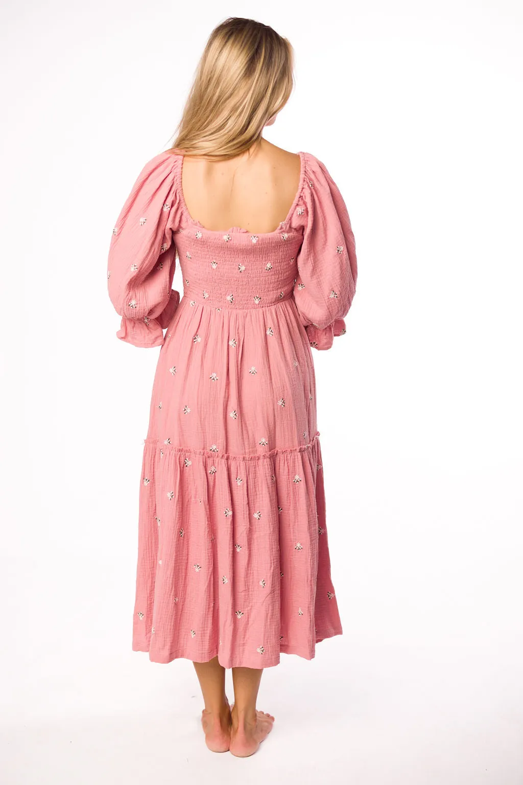 Evie Floral Maxi in Deep Rose - Bump Friendly sold by Worth Collective product image thumbnail 5