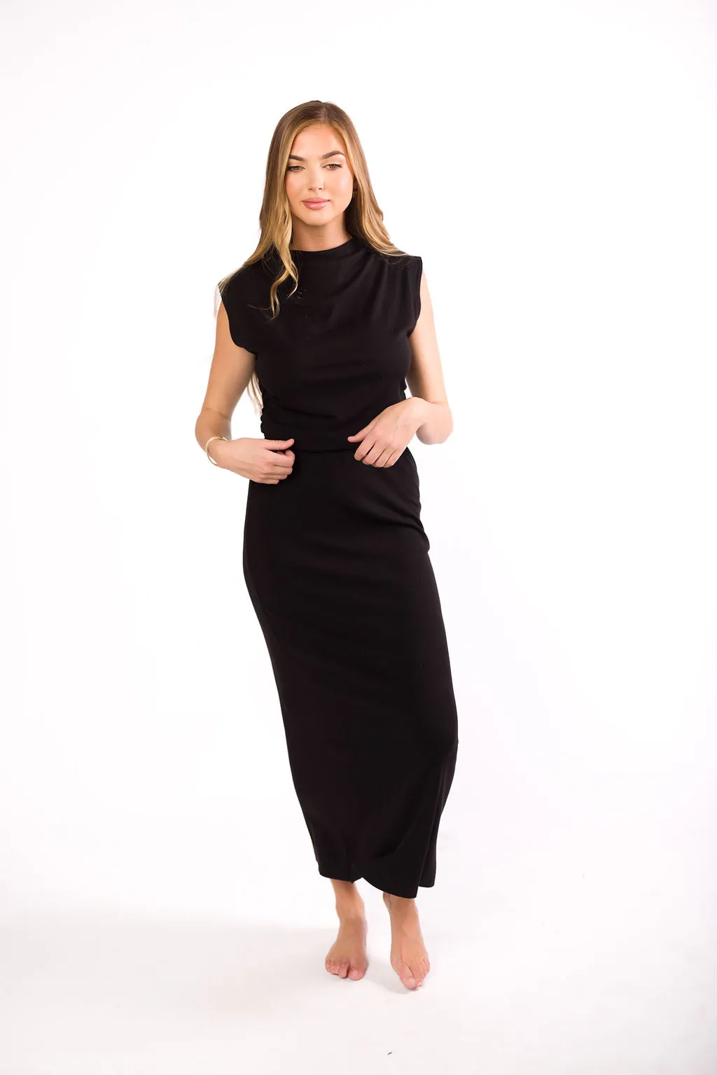 The London Knit Top and Skirt Set in Black sold by Worth Collective product image thumbnail 3