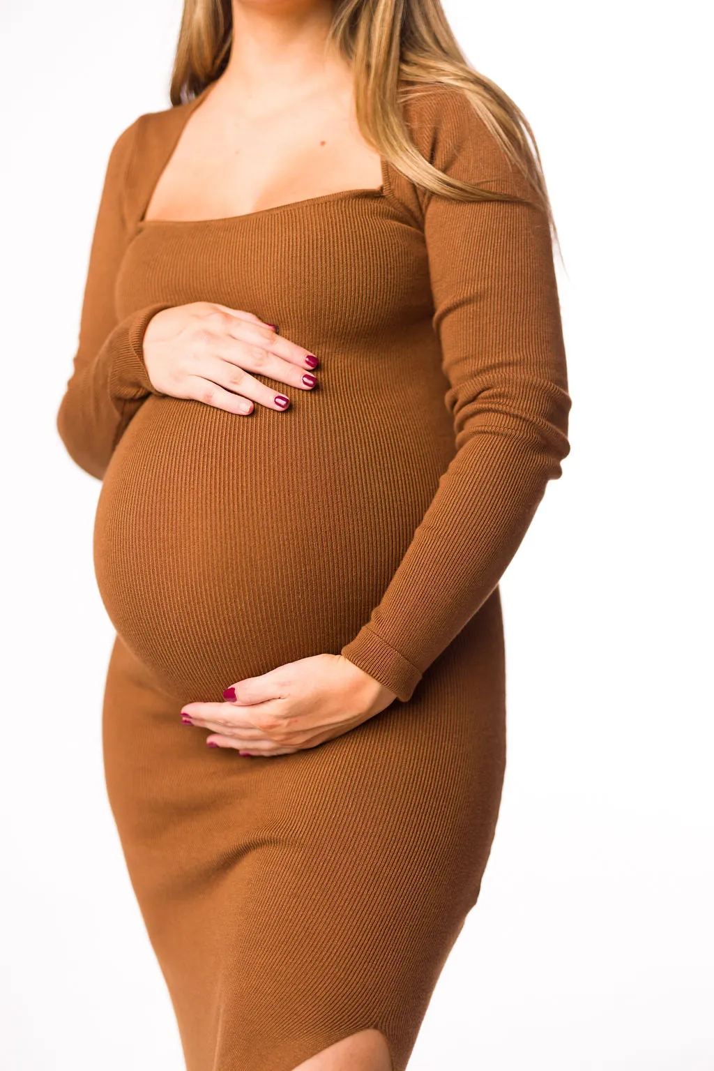 Hattie Square Neck Maxi Dress in Brown sold by Worth Collective product image thumbnail 3