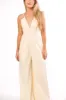 Midweek 100% Cotton Denim Jumpsuit in Ivory sold by Worth Collective