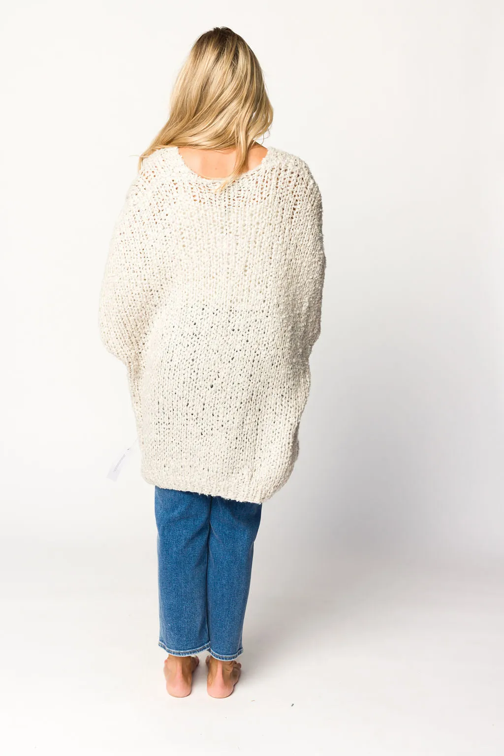 Aspen Cardigan in White Smoke sold by Worth Collective product image thumbnail 5