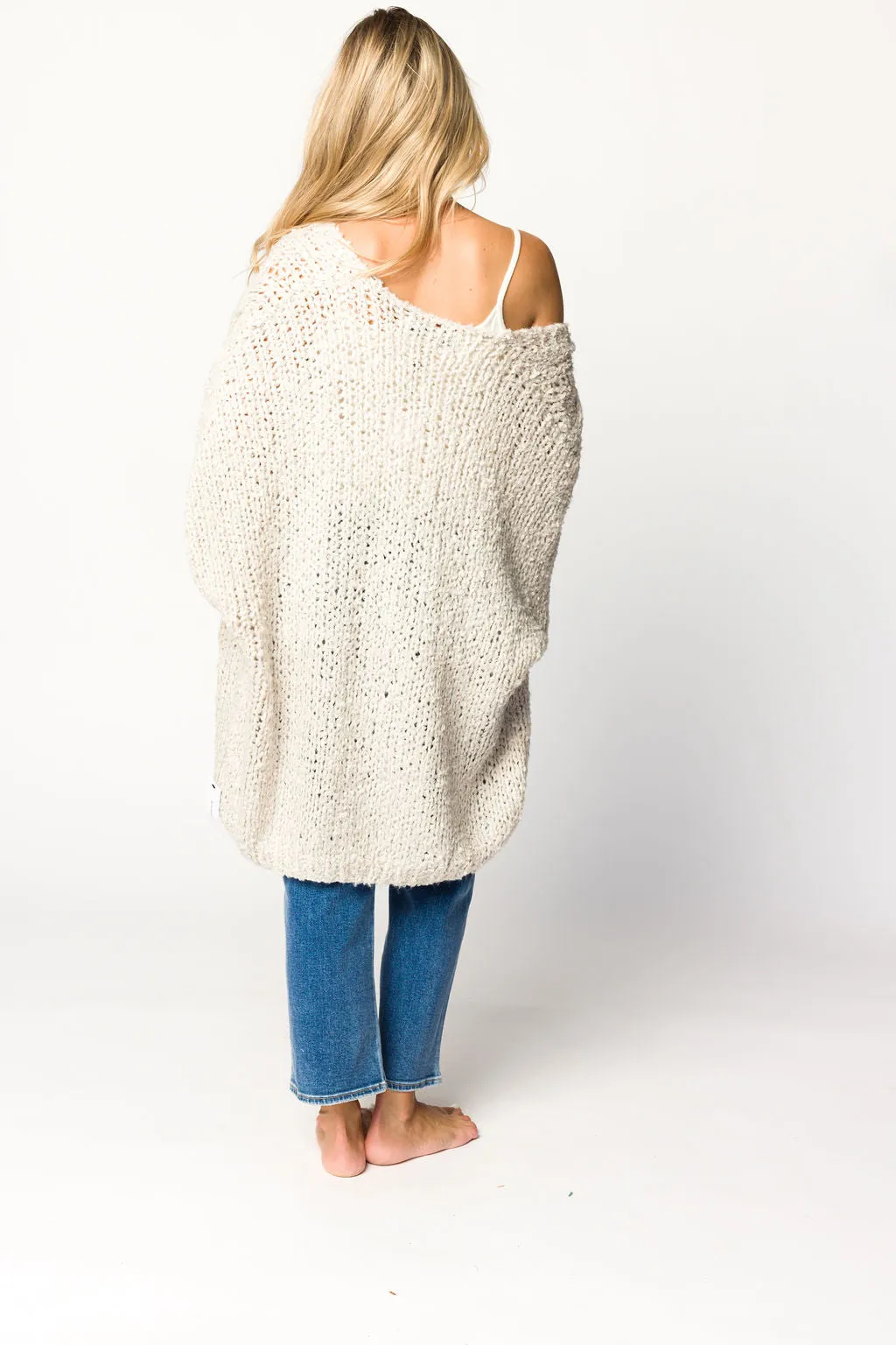 Aspen Cardigan in White Smoke sold by Worth Collective product image thumbnail 4