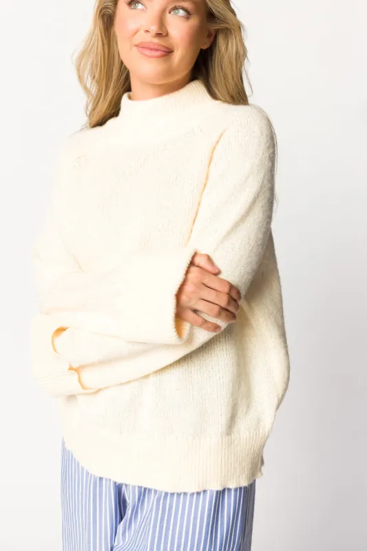 Emile Sweater in Cream sold by Worth Collective