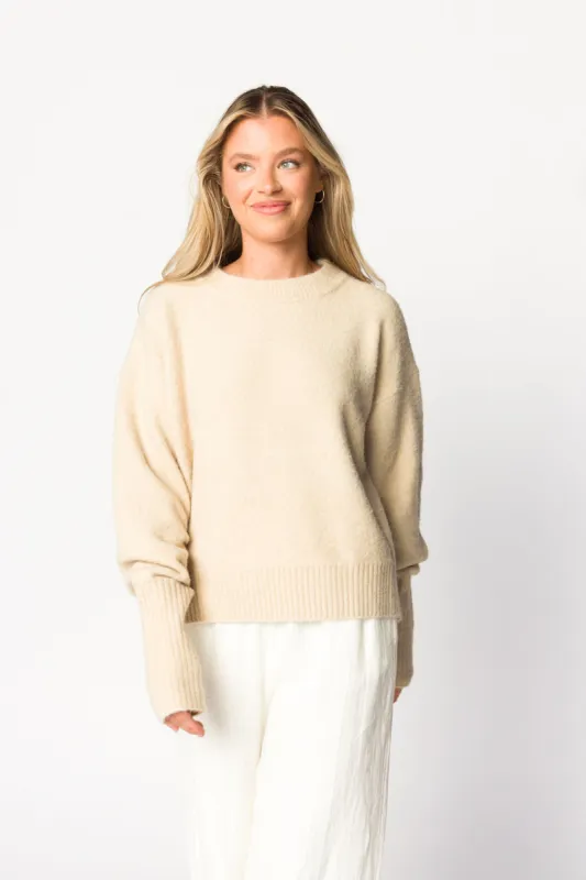 Julien Sweater in Oatmeal sold by Worth Collective