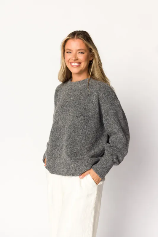 Julien Sweater in Dark Grey sold by Worth Collective