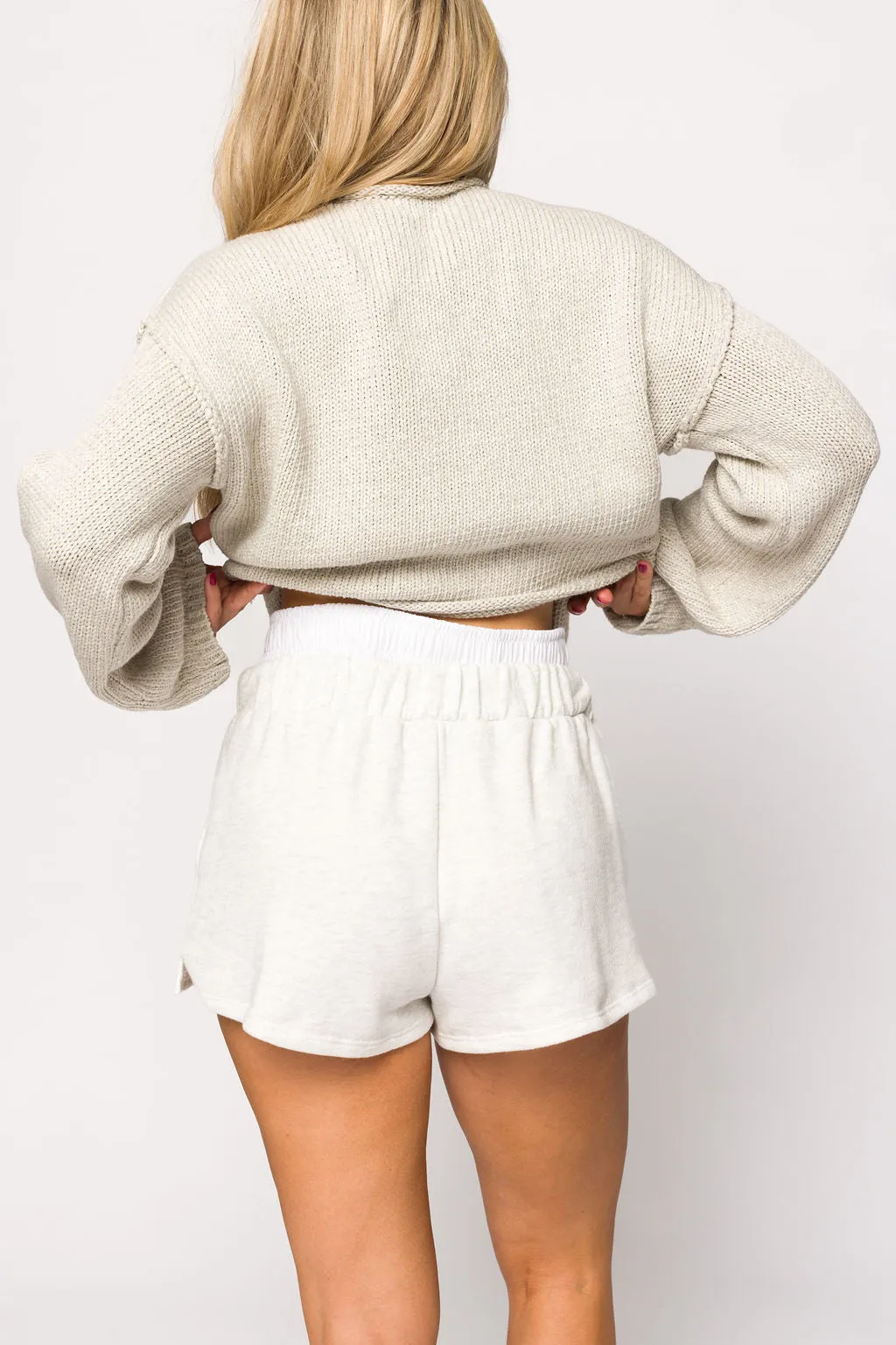 Erin Double Waistband Boxer Short in Ash Grey sold by Worth Collective product image thumbnail 3