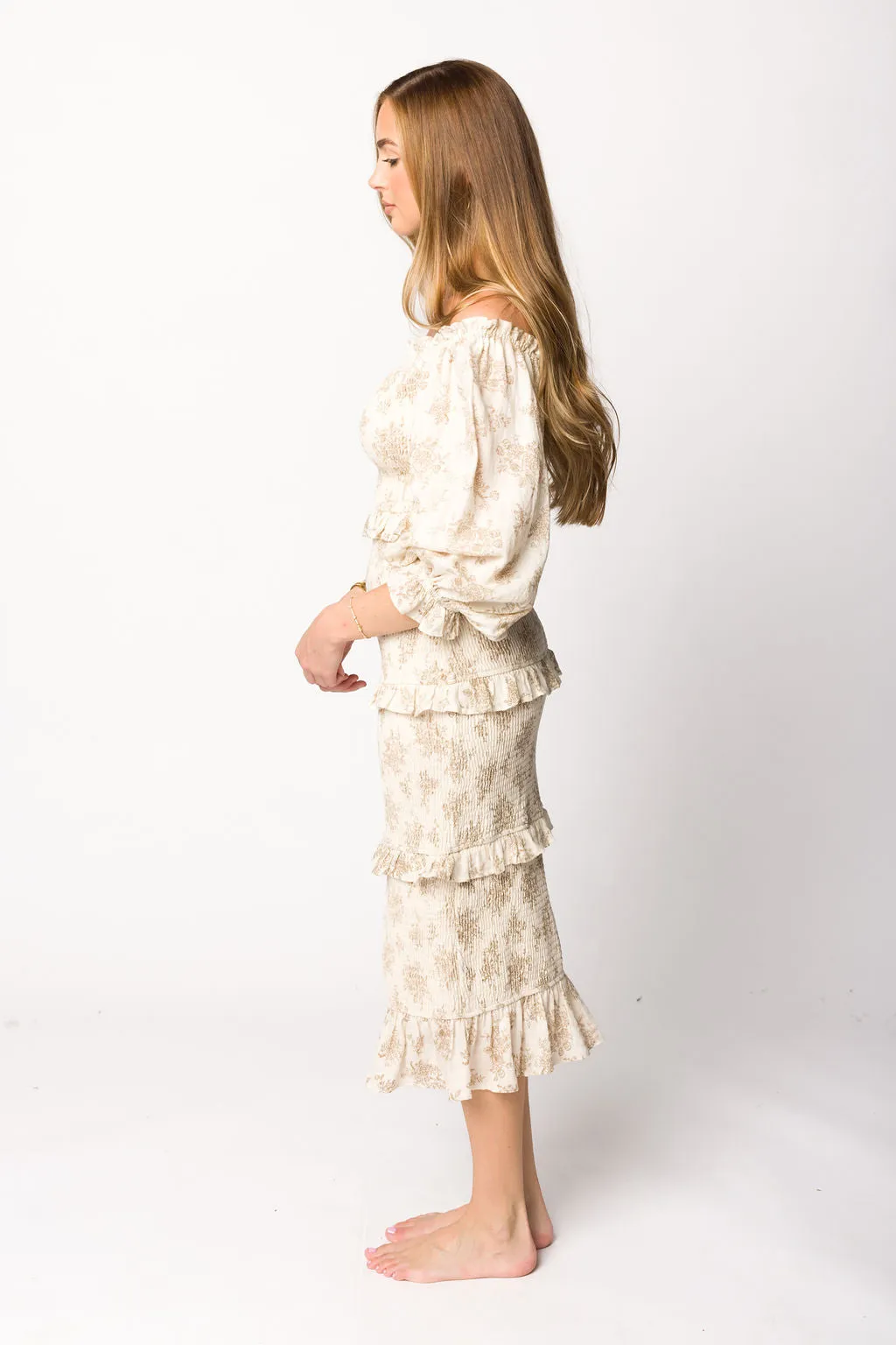 The Chloe Midi Dress in Brown - Bump Friendly *Final-Sale* sold by Worth Collective product image thumbnail 2