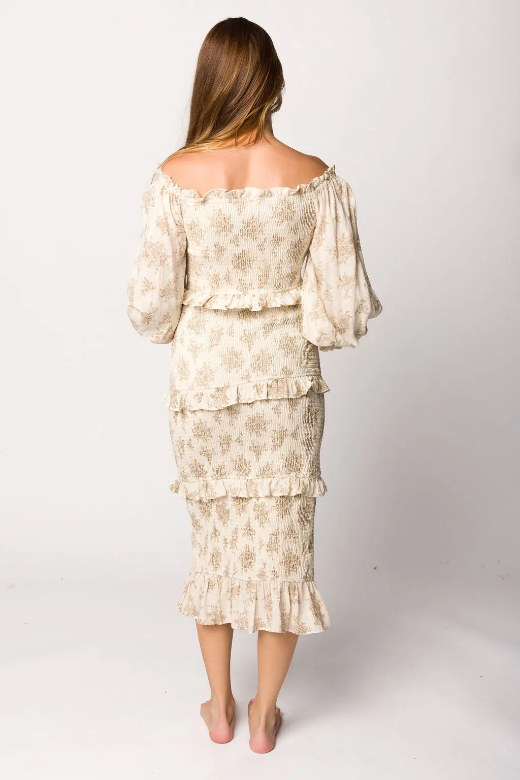 The Chloe Midi Dress in Brown - Bump Friendly *Final-Sale* sold by Worth Collective product image thumbnail 3