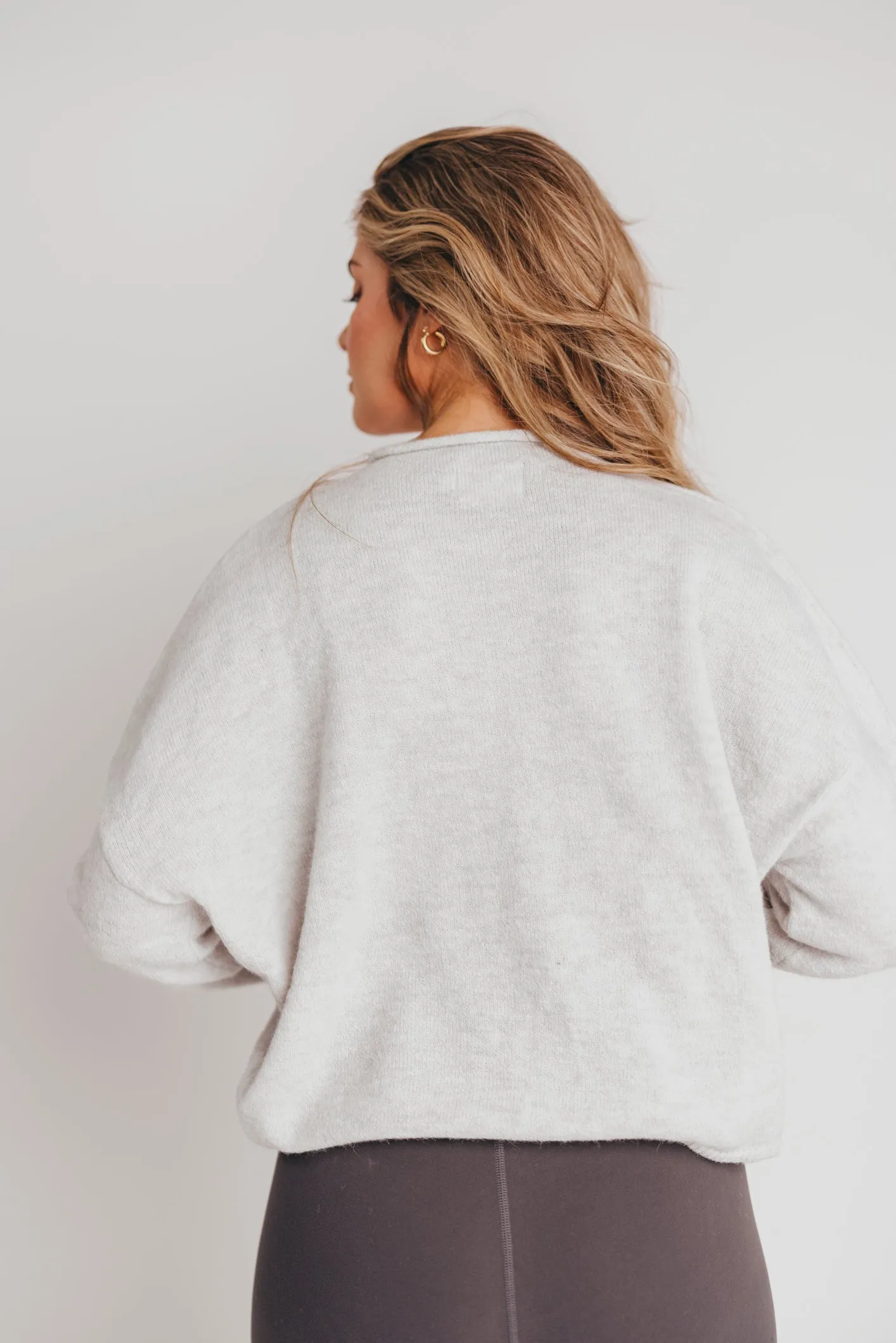 Piper Cardigan Top in Light Grey sold by Worth Collective product image thumbnail 2