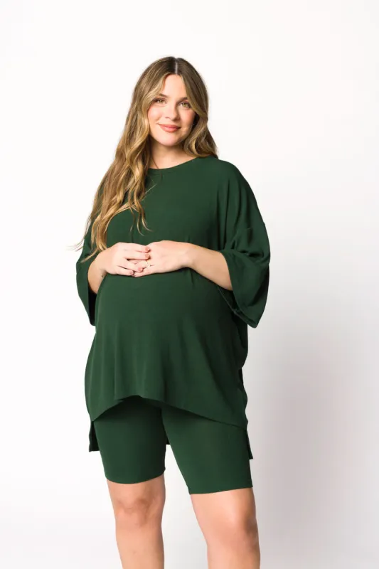 All Weekend Long Set - Short Sleeves - in Juniper sold by Worth Collective