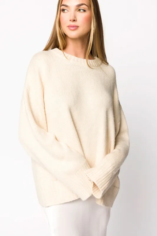 Fair Isle Sweater in Cream sold by Worth Collective