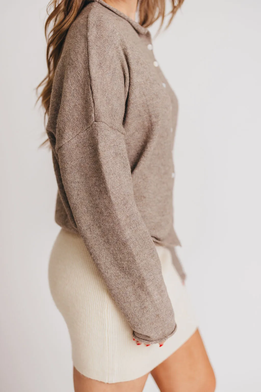 Piper Cardigan Top in Mocha sold by Worth Collective product image thumbnail 4