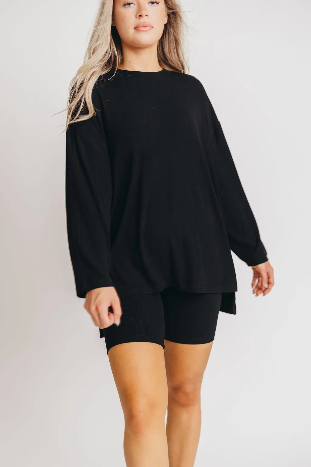 All Weekend Long Set - Long Sleeves - in Black sold by Worth Collective
