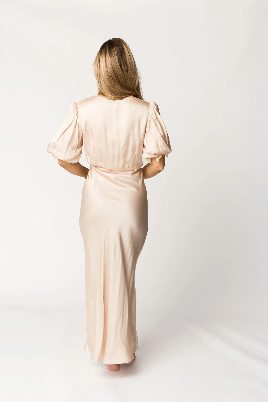 Honey Duster Maxi Dress in Dove sold by Worth Collective product image thumbnail 3