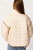 Elias Quilted Jacket in Natural Floral sold by Worth Collective