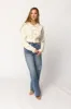 Kendall Knit Bomber Jacket in Ivory sold by Worth Collective