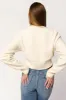 Kendall Knit Bomber Jacket in Ivory sold by Worth Collective