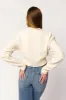 Kendall Knit Bomber Jacket in Ivory sold by Worth Collective