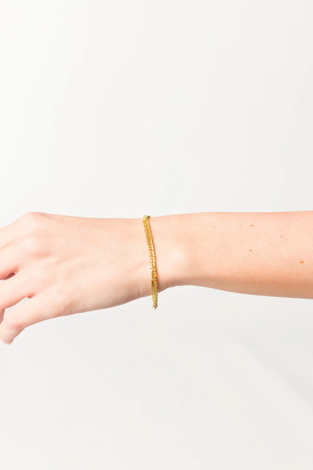 The Jenny Bracelet in Gold sold by Worth Collective
