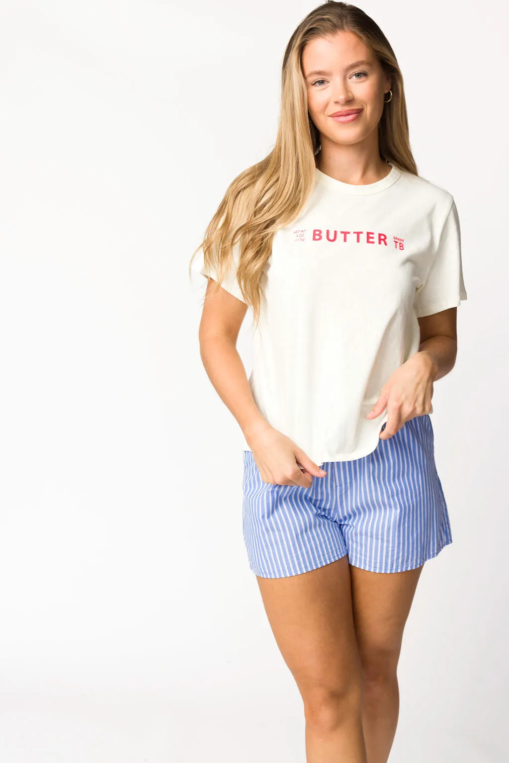 Butter Graphic T-Shirt in Cream sold by Worth Collective product image thumbnail 3