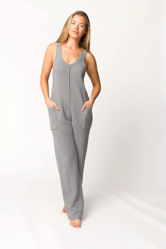 Arleth Jumpsuit in Dusty Blue sold by Worth Collective