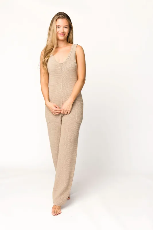 Arleth Jumpsuit in Mocha sold by Worth Collective