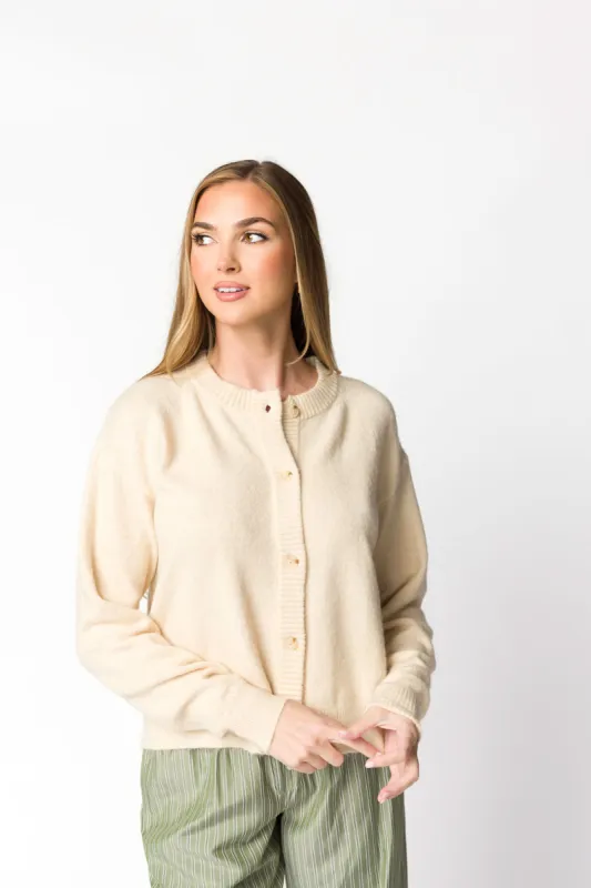 Gillian Sweater in Oatmeal sold by Worth Collective