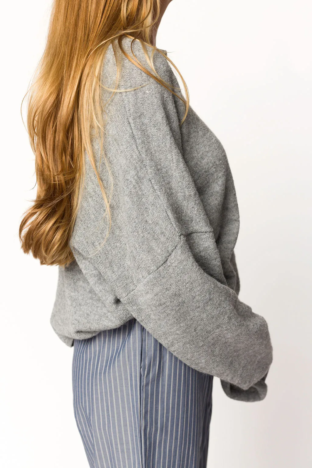 Piper Cardigan in Heather Grey sold by Worth Collective product image thumbnail 3