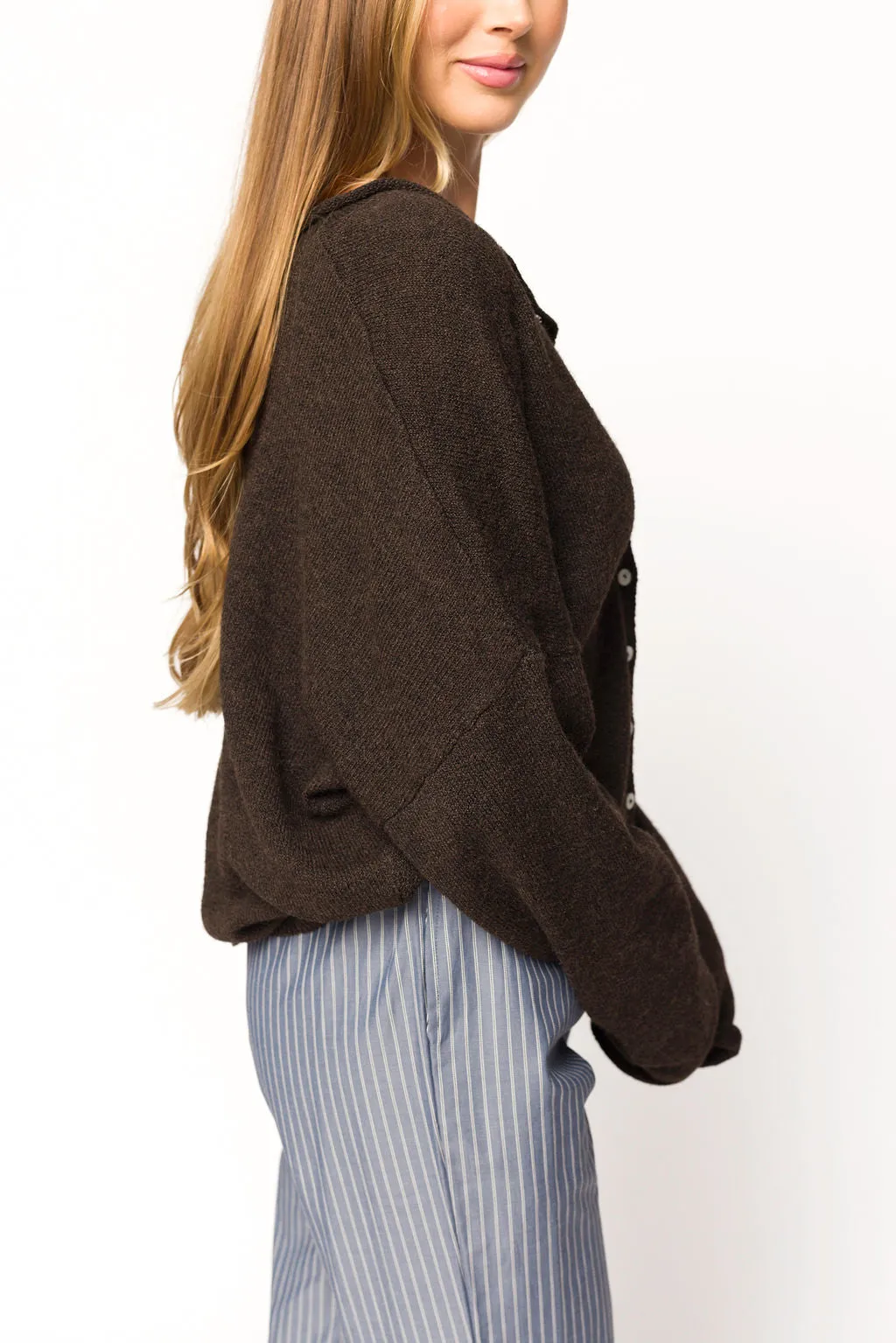 Piper Cardigan Top in Chocolate sold by Worth Collective product image thumbnail 3
