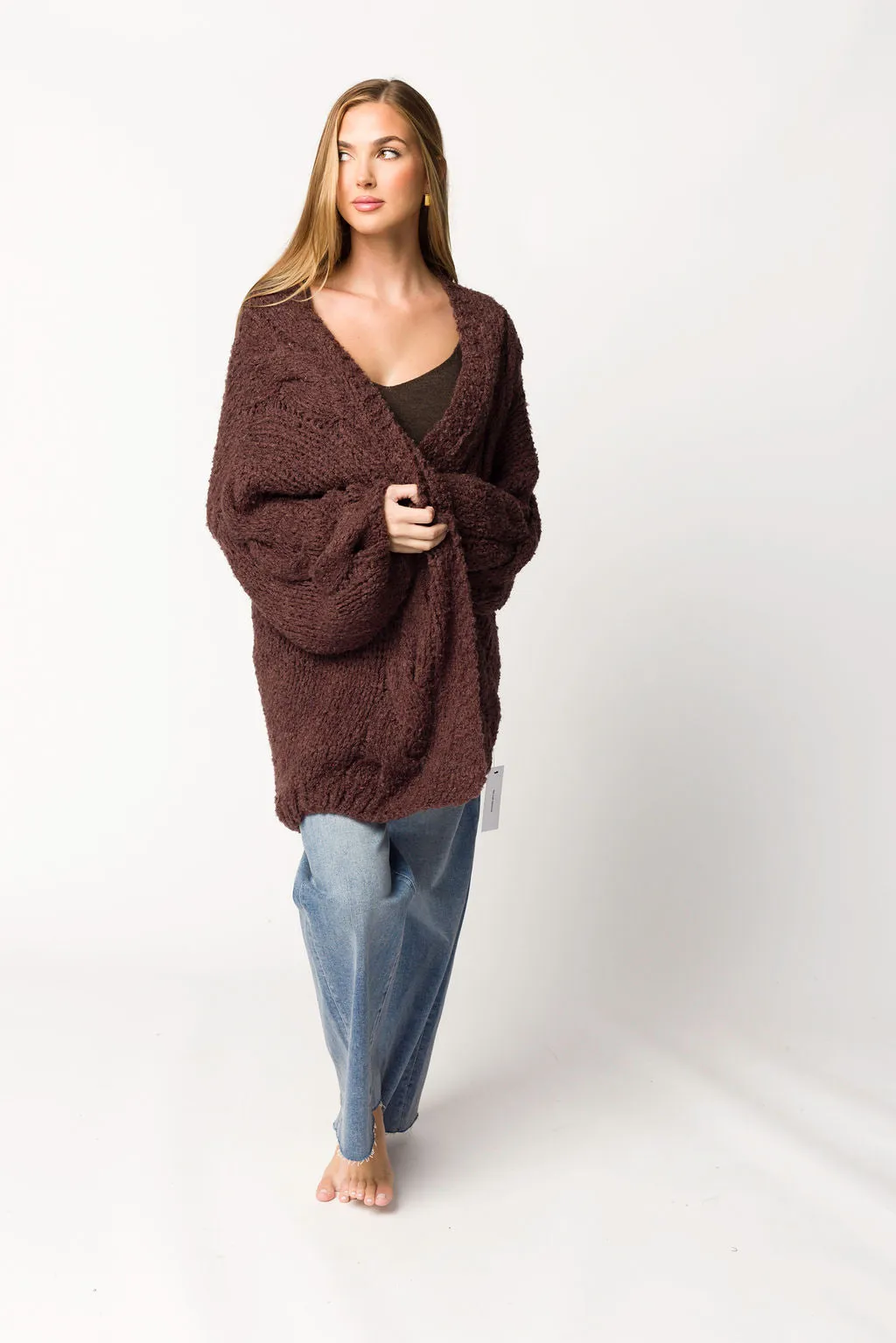Aspen Cardigan in Espresso sold by Worth Collective product image thumbnail 4