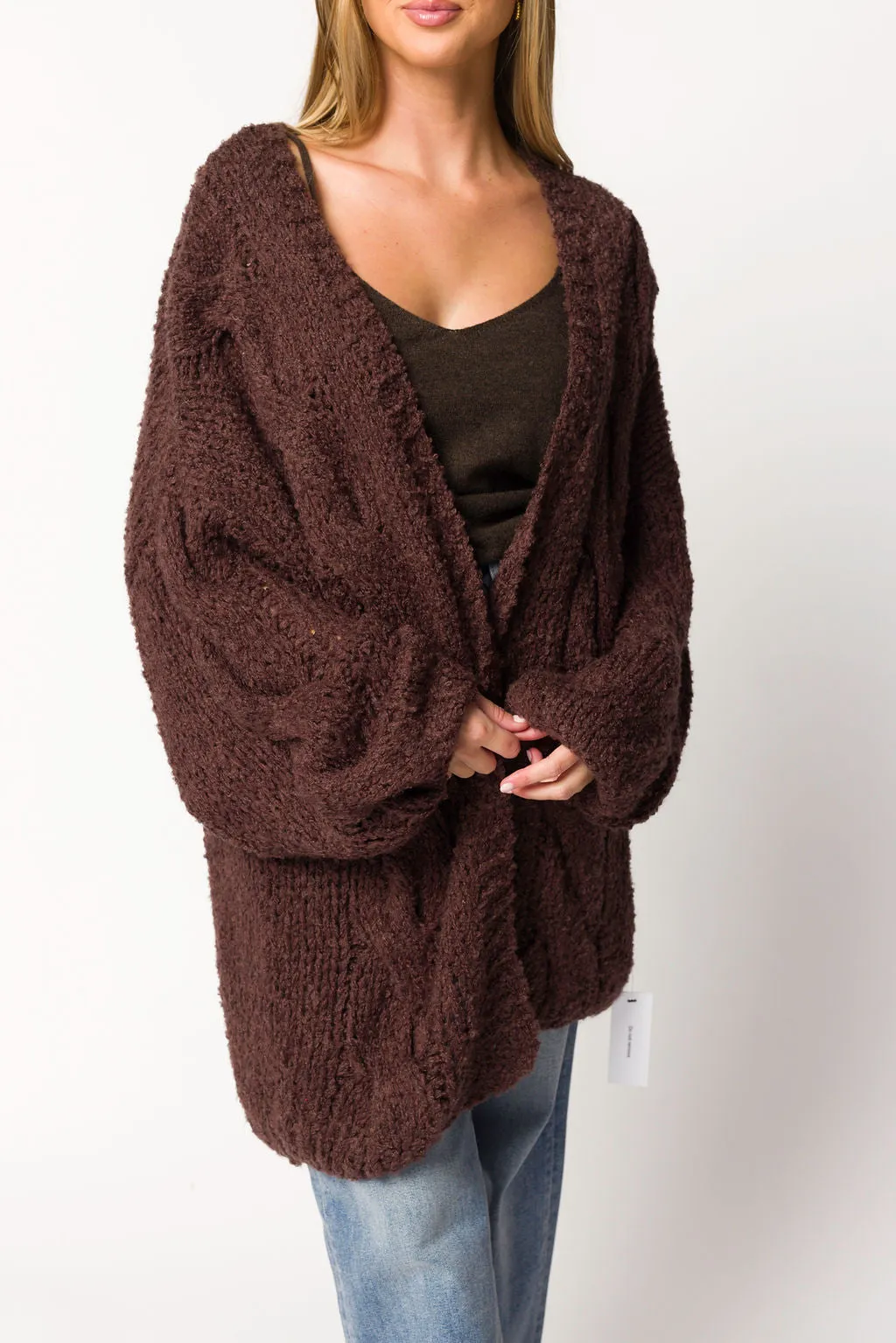 Aspen Cardigan in Espresso sold by Worth Collective product image thumbnail 2