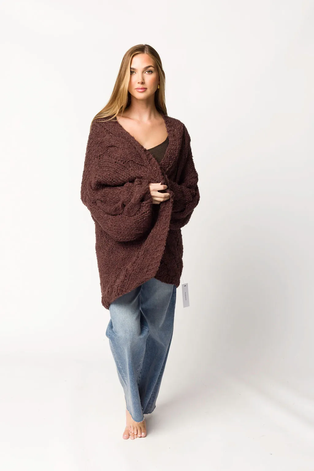 Aspen Cardigan in Espresso sold by Worth Collective product image thumbnail 3