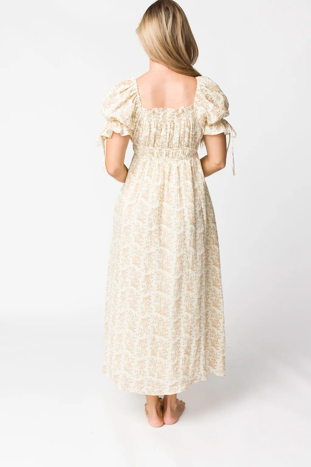 Savanna Steppe 100% Cotton Dress in Taupe - Bump Friendly & Inclusive Sizing (S-3XL) sold by Worth Collective product image thumbnail 5