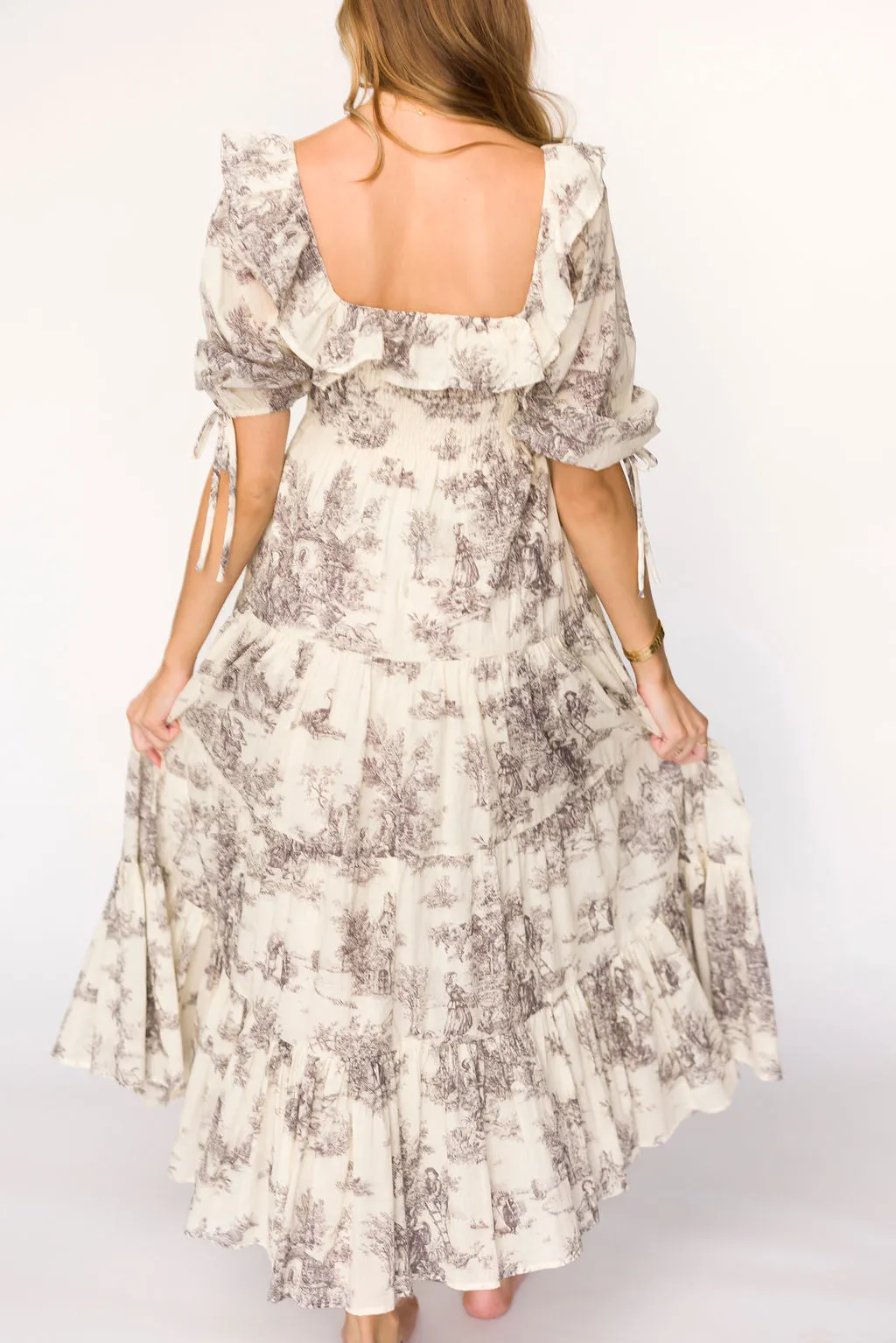 Amali Dress in Ivory - 100% Cotton & Bump Friendly sold by Worth Collective product image thumbnail 2