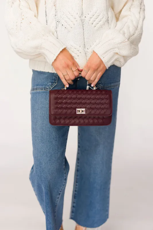 Lulu Crossbody in Wine sold by Worth Collective