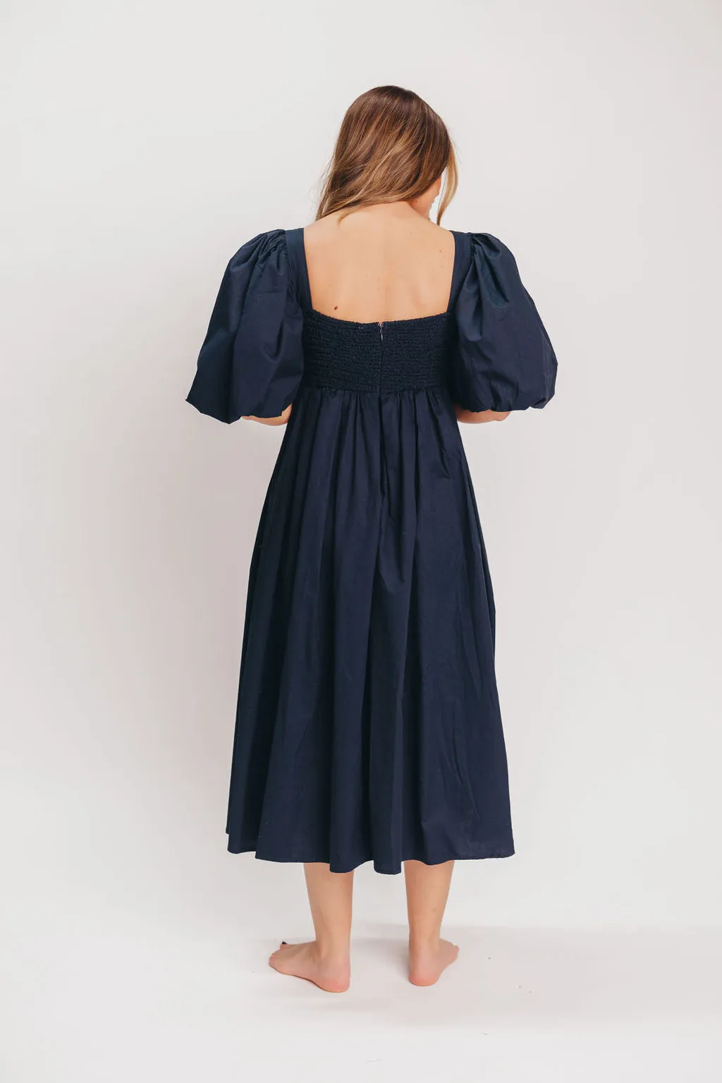 Harlow Maxi Dress in Navy - Bump Friendly sold by Worth Collective product image thumbnail 4