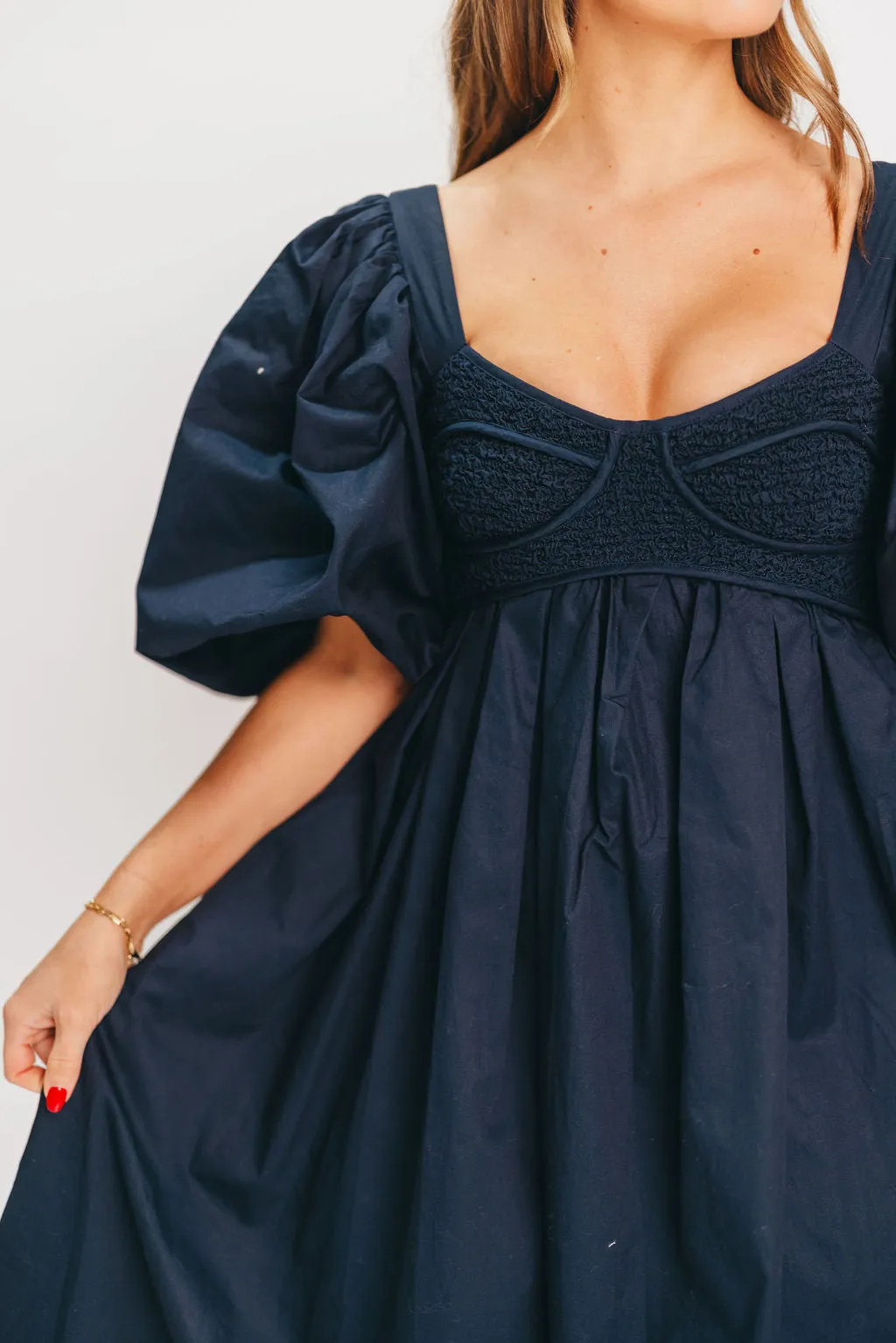 Harlow Maxi Dress in Navy - Bump Friendly sold by Worth Collective product image thumbnail 2