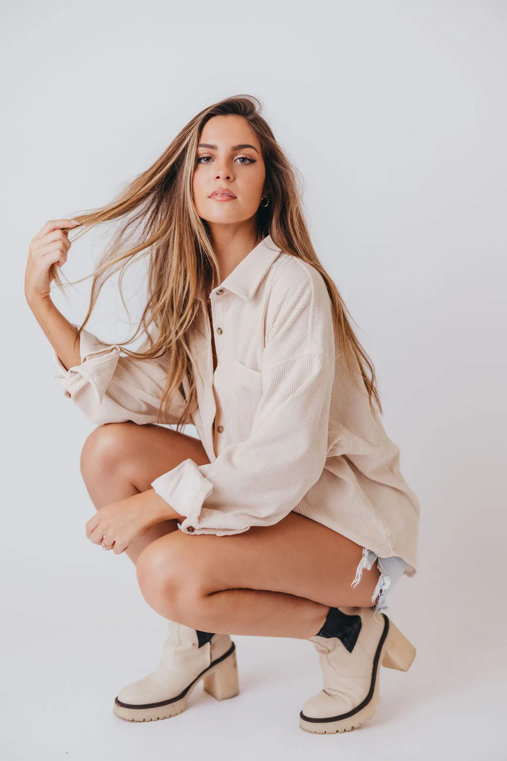 Free People James Chelsea Boots | White Leather sold by Worth Collective