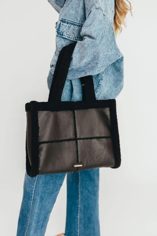 North Everyday Winter Sherpa Tote sold by Worth Collective