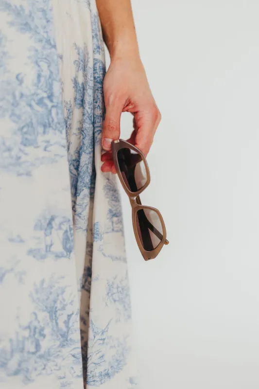 The Watson Sunglasses in Taupe Brown sold by Worth Collective