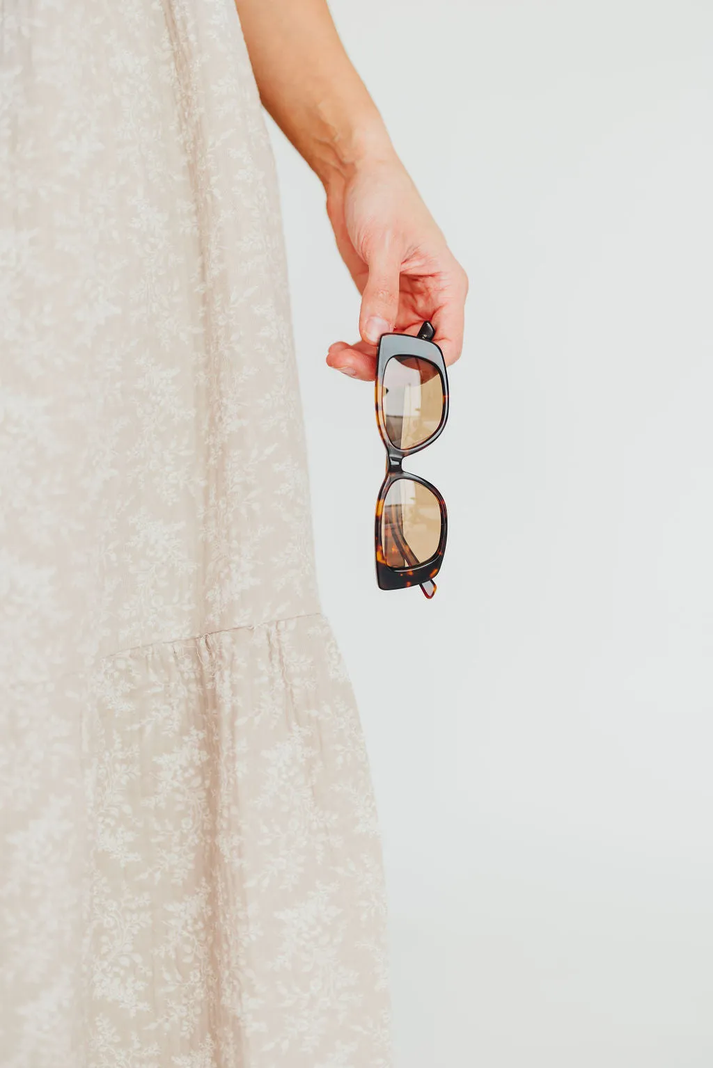 The Hepburn Sunglasses in Havana Tort-Chocolate sold by Worth Collective product image thumbnail 2
