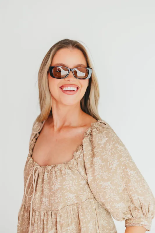 The Hepburn Sunglasses in Havana Tort-Chocolate sold by Worth Collective