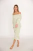 The Chloe Midi Dress in Sage - Bump Friendly sold by Worth Collective
