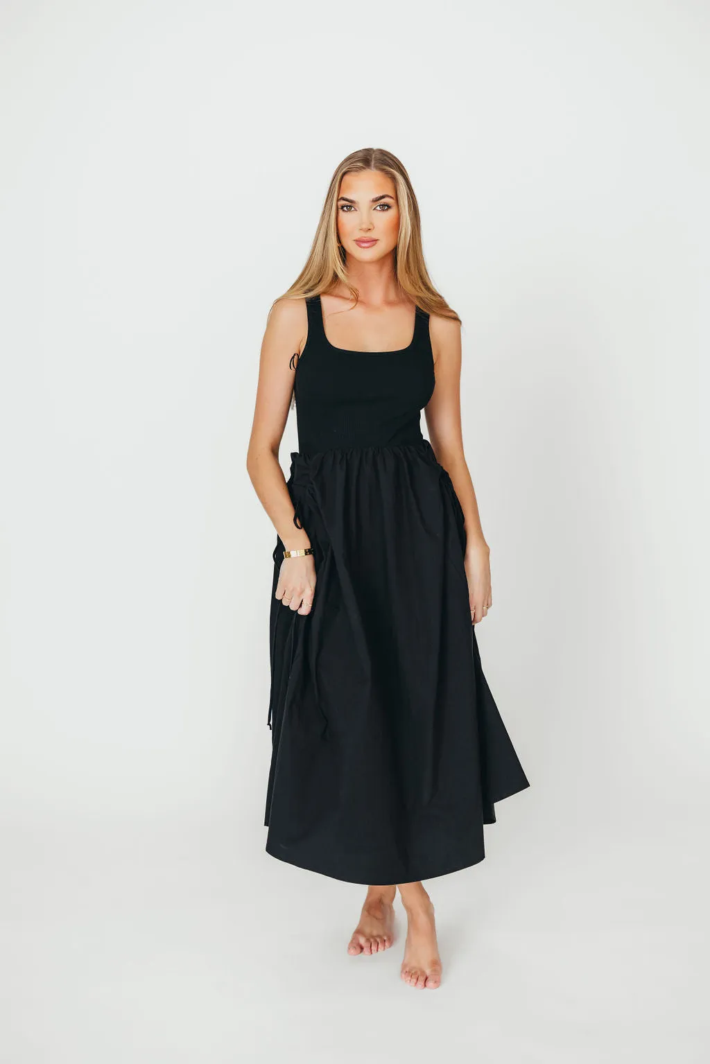 Lucca Midi Dress in Black *Final-Sale* sold by Worth Collective product image thumbnail 3