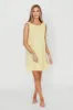 100% Linen Florence Mini Woven Dress in Pineapple *Final-Sale* sold by Worth Collective
