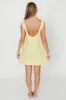 100% Linen Florence Mini Woven Dress in Pineapple *Final-Sale* sold by Worth Collective