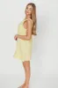 100% Linen Florence Mini Woven Dress in Pineapple *Final-Sale* sold by Worth Collective