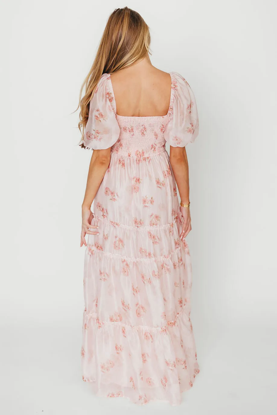 Sarah Maxi Dress in Pink Floral sold by Worth Collective product image thumbnail 4